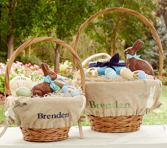Natural Bunny Easter Basket Liners