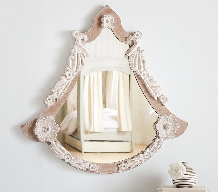 Carved Floral Mirror