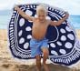 Indigo Dot Round Family Beach Towel