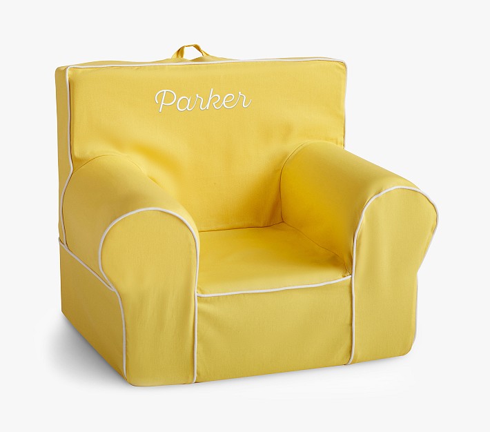 Kids Anywhere Chair&#174;, Yellow with White Piping Slipcover Only