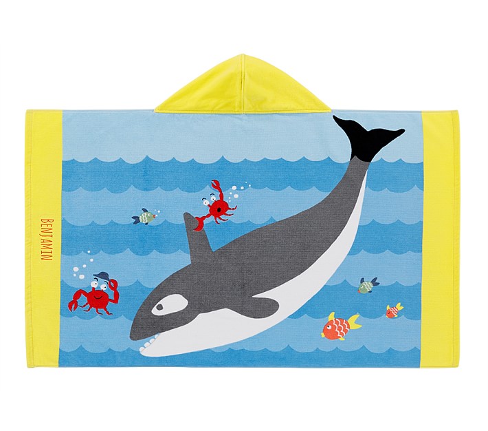 Orca Kid Beach Hooded Towel