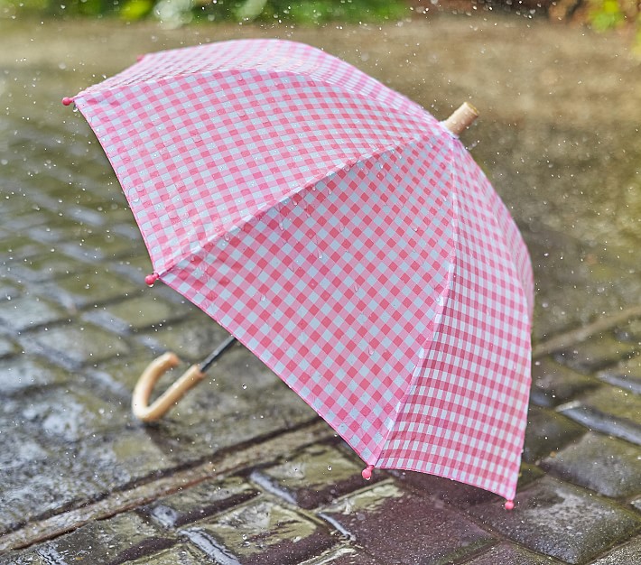 Hatley Pink/Navy Gingham Umbrella