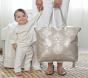 Silver Luxe Metallic Printed Diaper Bag