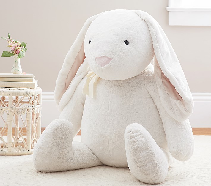 Extra&#45;Large Jumbo White Bunny Plush