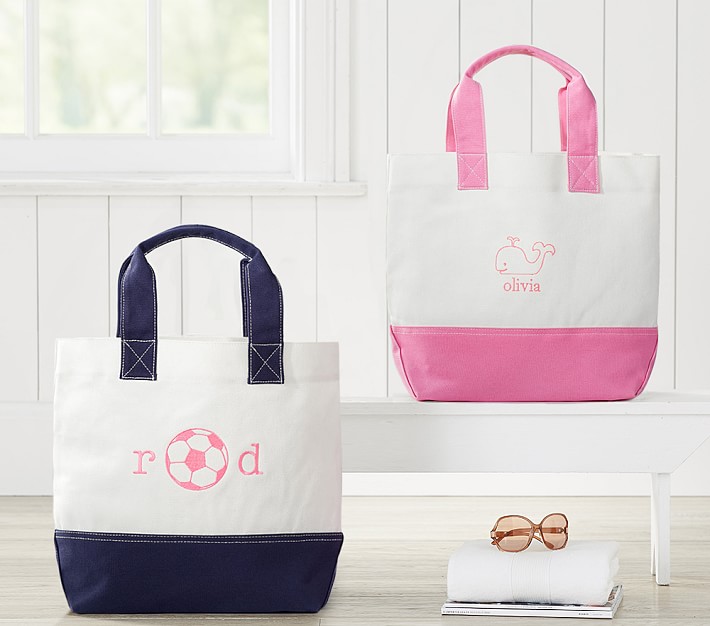 Solid Kid Beach Totes