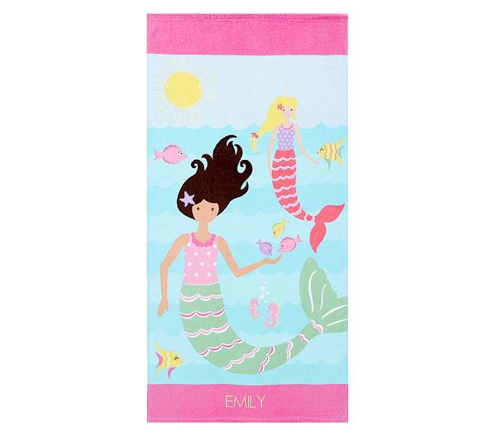 Classic Mermaid Mini Beach Towel
