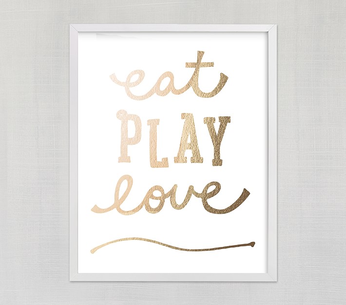 Minted&#174 Eat. Play. Love. Wall Art by Erica Krystek
