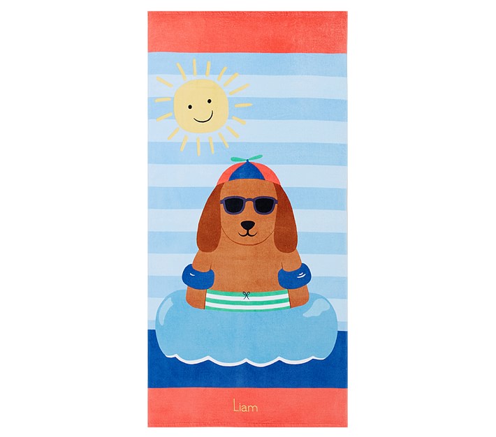 Dog Kid Beach Towel