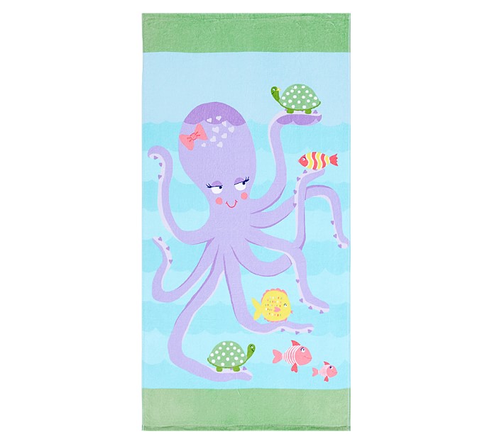 Classic Octopus Mini Beach Towel Girl