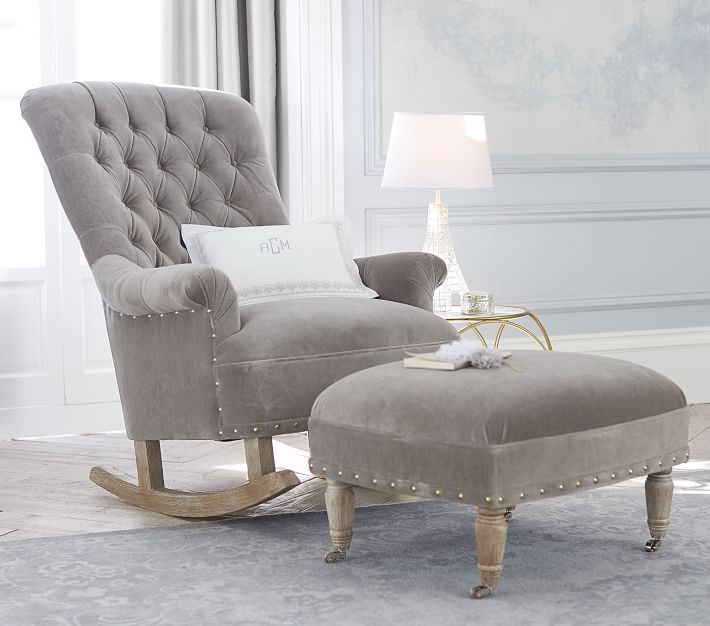 Pottery barn radcliffe store rocking chair & ottoman