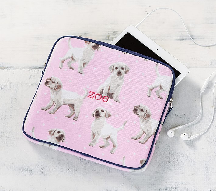 Mackenzie Pink &#38; Navy Puppy Tablet Case