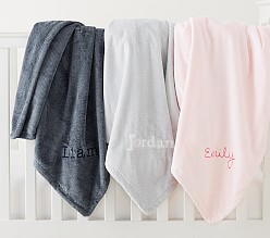 Chamois Baby Blanket Set of 2: Oversized + Regular