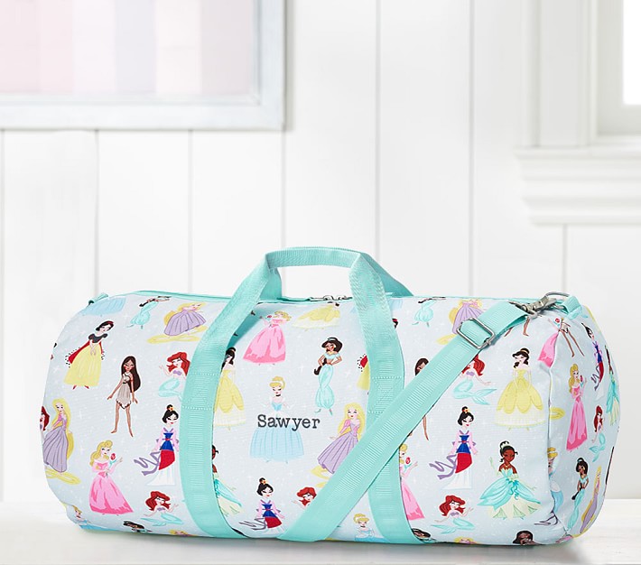 Mackenzie Aqua Disney Princess Large Duffle Bag