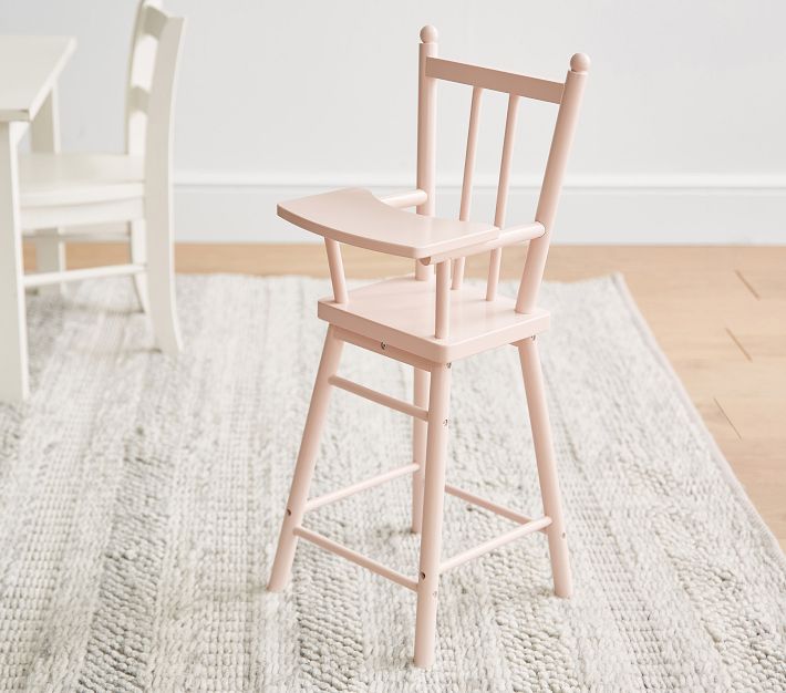 Wooden baby shop doll high chair