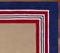 Tailored Striped Rug - Navy/Red