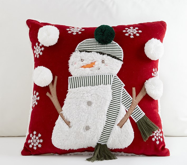 Juggling Snowman Pillow