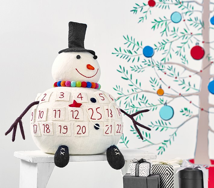 3D Merry &#38; Bright Snowman Advent Calendar