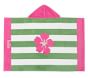 Classic Rugby Hibiscus Baby Beach Hooded Towel