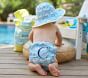 Allover Whale Reversible Hat &amp; Diaper Cover