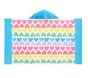 Allover Rainbow Hearts Kid Beach Hooded Towel