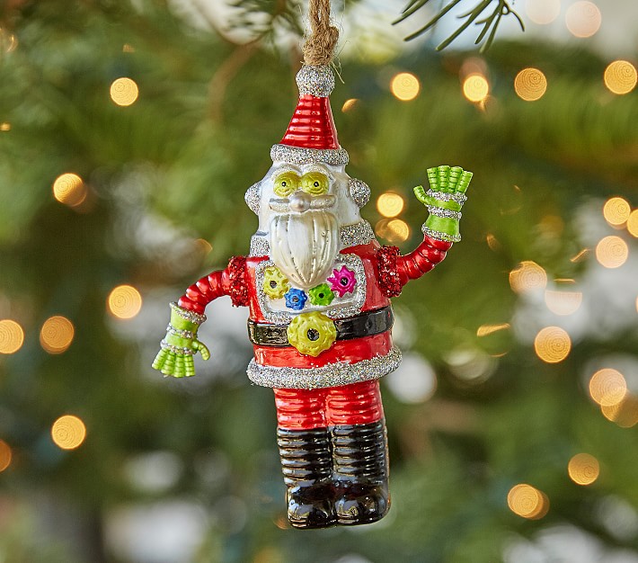 Mercury Robot Santa Ornament