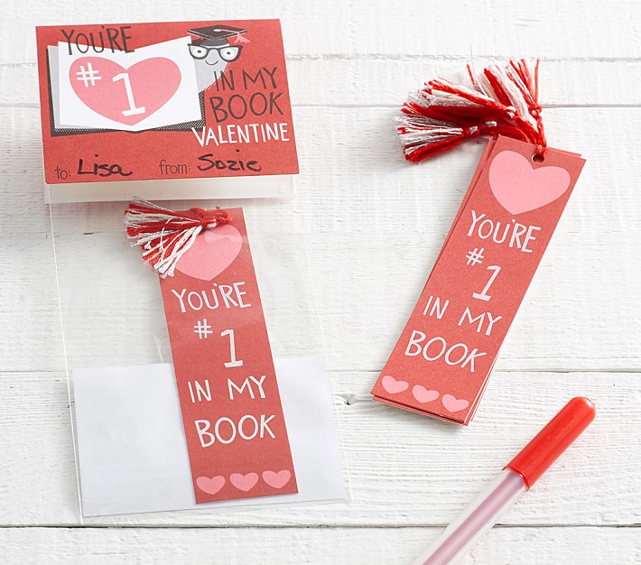 Bookmark Valentine's Day Card Set