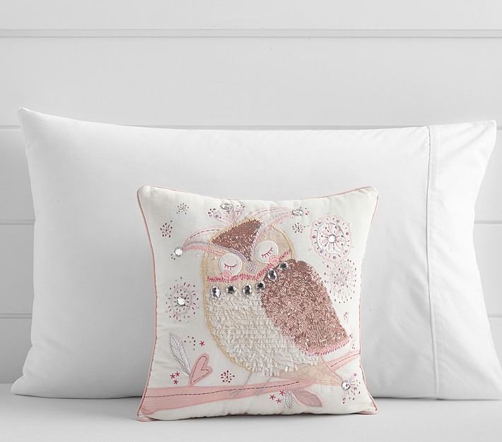 Jeweled Owl Pillow