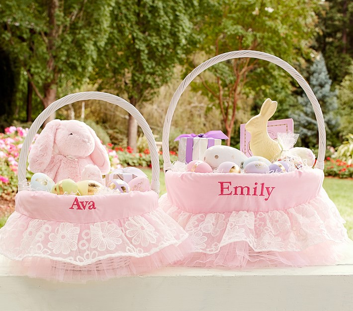 Organza Lace Easter Basket Liners