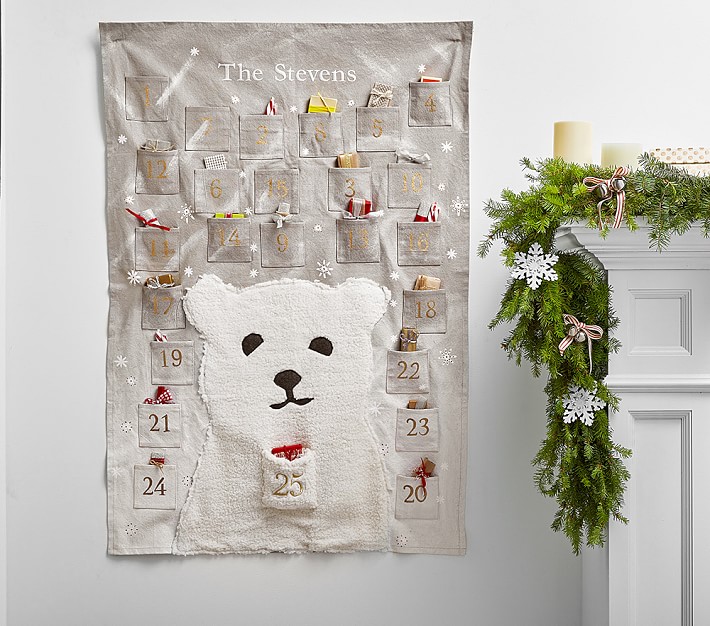 Painted Polar Bear Advent Calendar