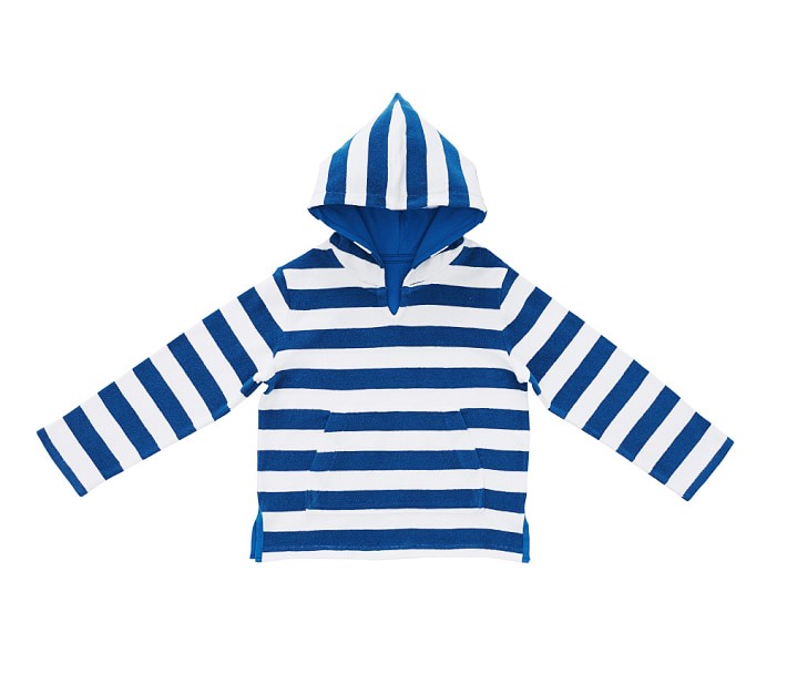 Striped Kid Cover Up Navy