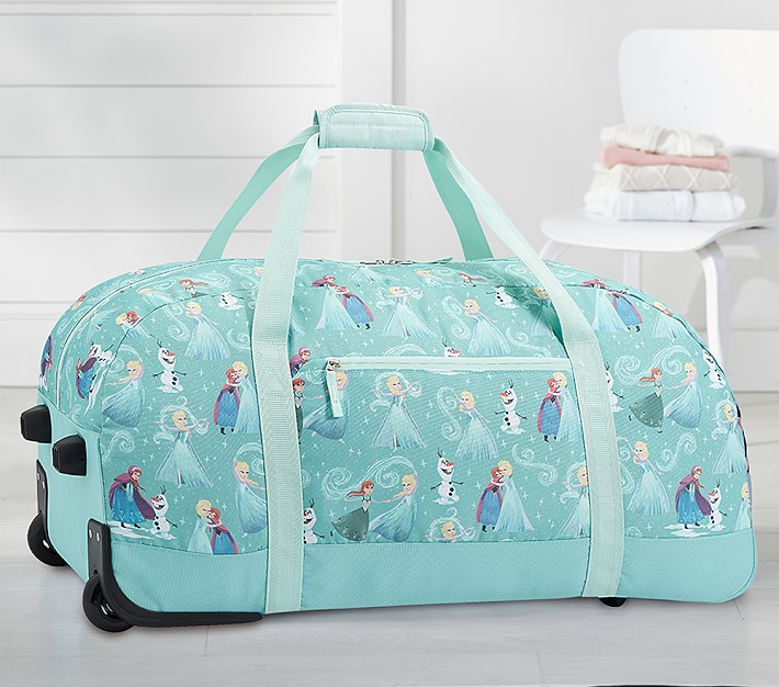 Mackenzie Aqua Disney <em>Frozen</em> Medium Rolling Duffle Bag