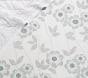 Adelaide Seaglass Floral Sateen Crib Fitted Sheet