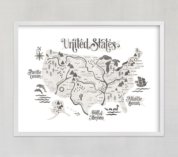 Minted&#174 Pirate Map Wall Art by Jessie Steury