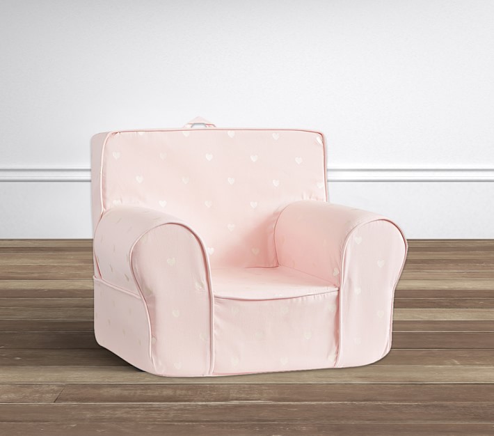 Blush with Metallic Heart Anywhere Chair<sup>&#174;</sup> Slipcover Only