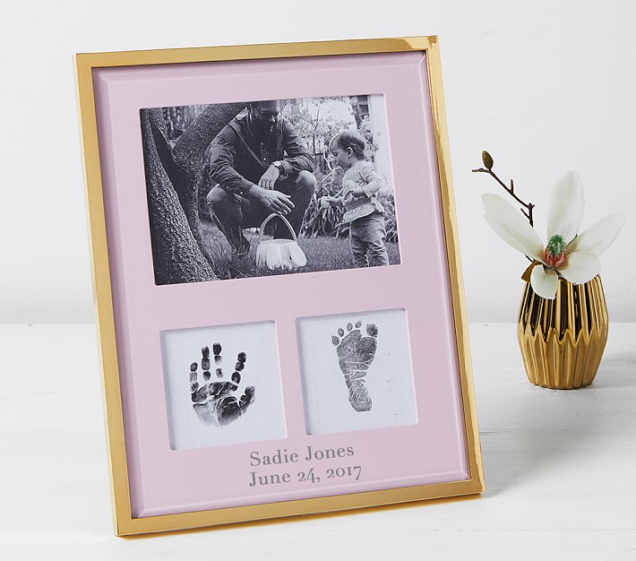 Pink &amp; Gold Everly Hand &amp; Foot Frame