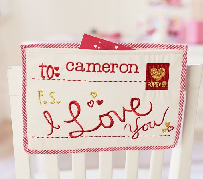 Valentine's Day &quot;P&#46;S&#46; I Love You&quot; Chairbacker