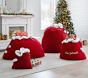 Red Fleece Santa Bags