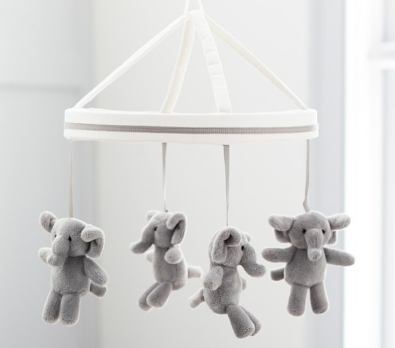 Harper Elephant Baby Mobile | Pottery Barn Kids