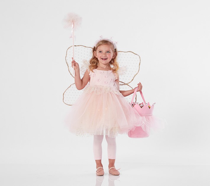 Toddler Light Up Pink Flower Magical Fairy Halloween Costume