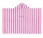 Pink Stripe Baby Beach Hooded Towel