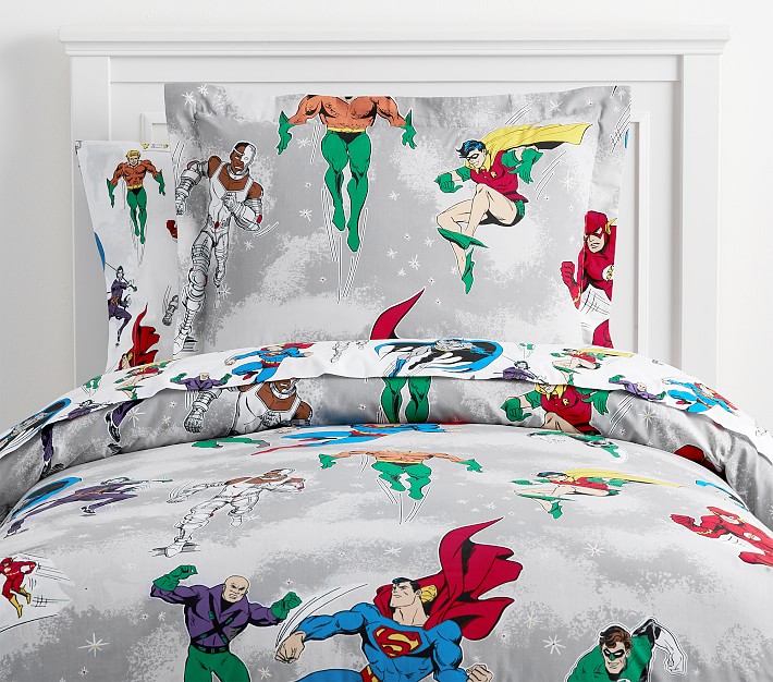 Glow-in-the-Dark Justice League&#8482; Duvet Cover & Shams