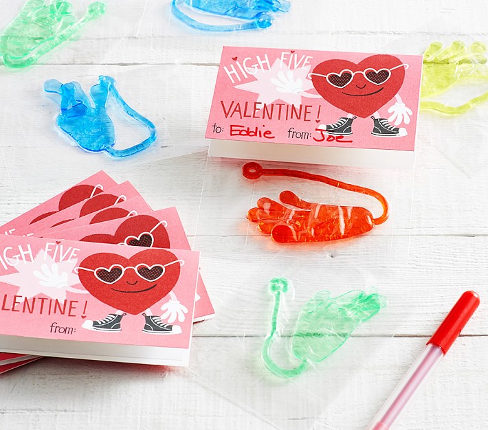 Slap Hand Toy Valentine's Day Card Set