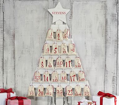 Wooden Tree Kids Advent Calendar 