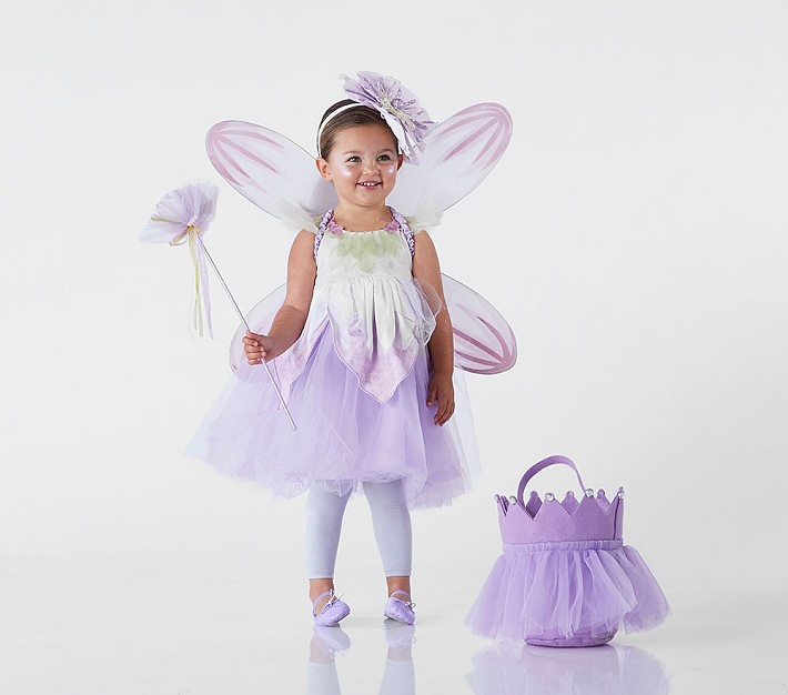 Toddler&#160;Lavender Paper Flower Fairy Halloween Costume