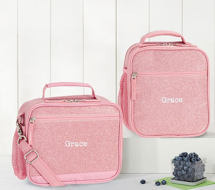 Mackenzie Pink Glitter Lunch Boxes