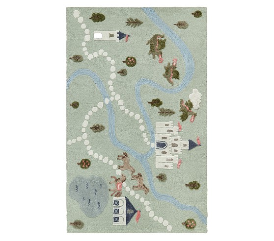 Knight Castle Rug Knights Play Rug | Pottery Barn Kids