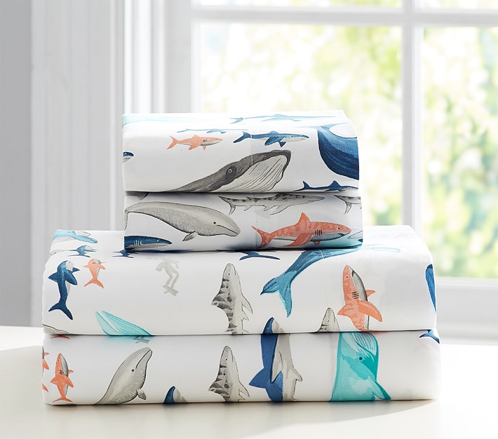 Asher Whale Sheet Set &amp; Pillowcases