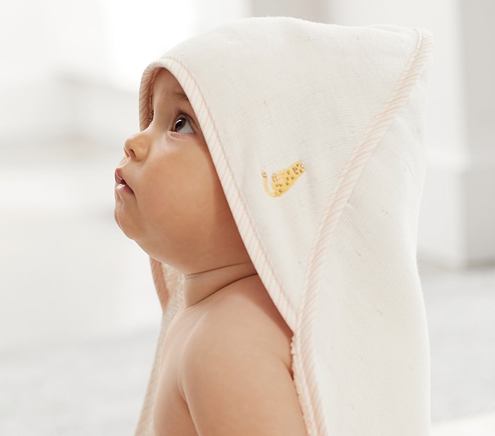 Muslin Baby Hooded Towel &amp; Washcloth Set
