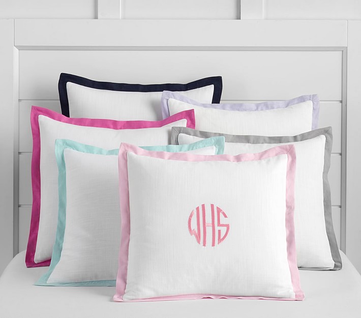 Pop of Color Personalized Shams