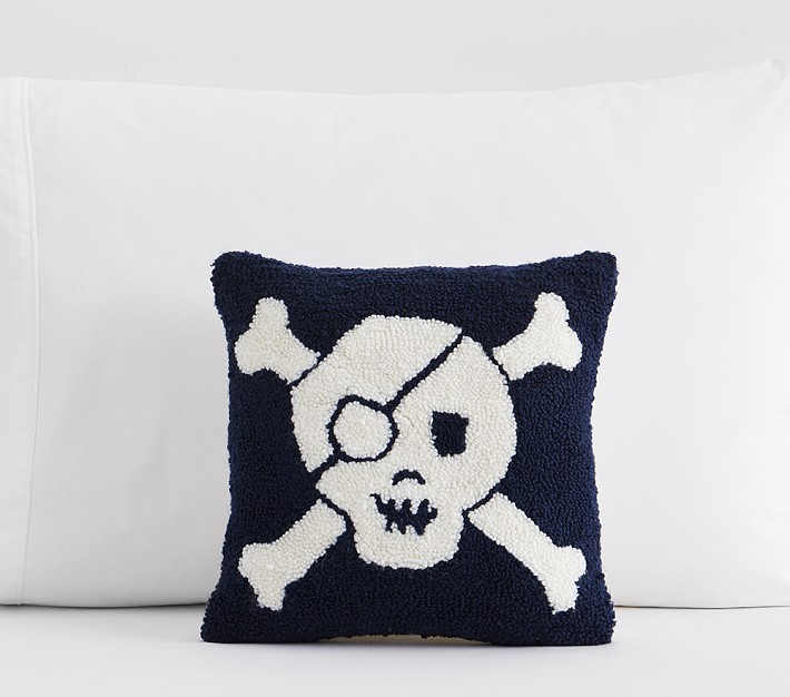Skull Hook and Loop Pillow